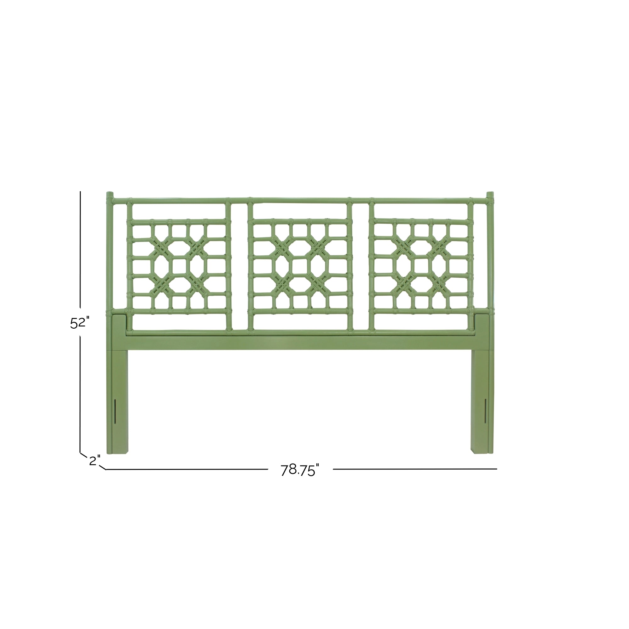 Annalisa Rattan Lattice Headboard