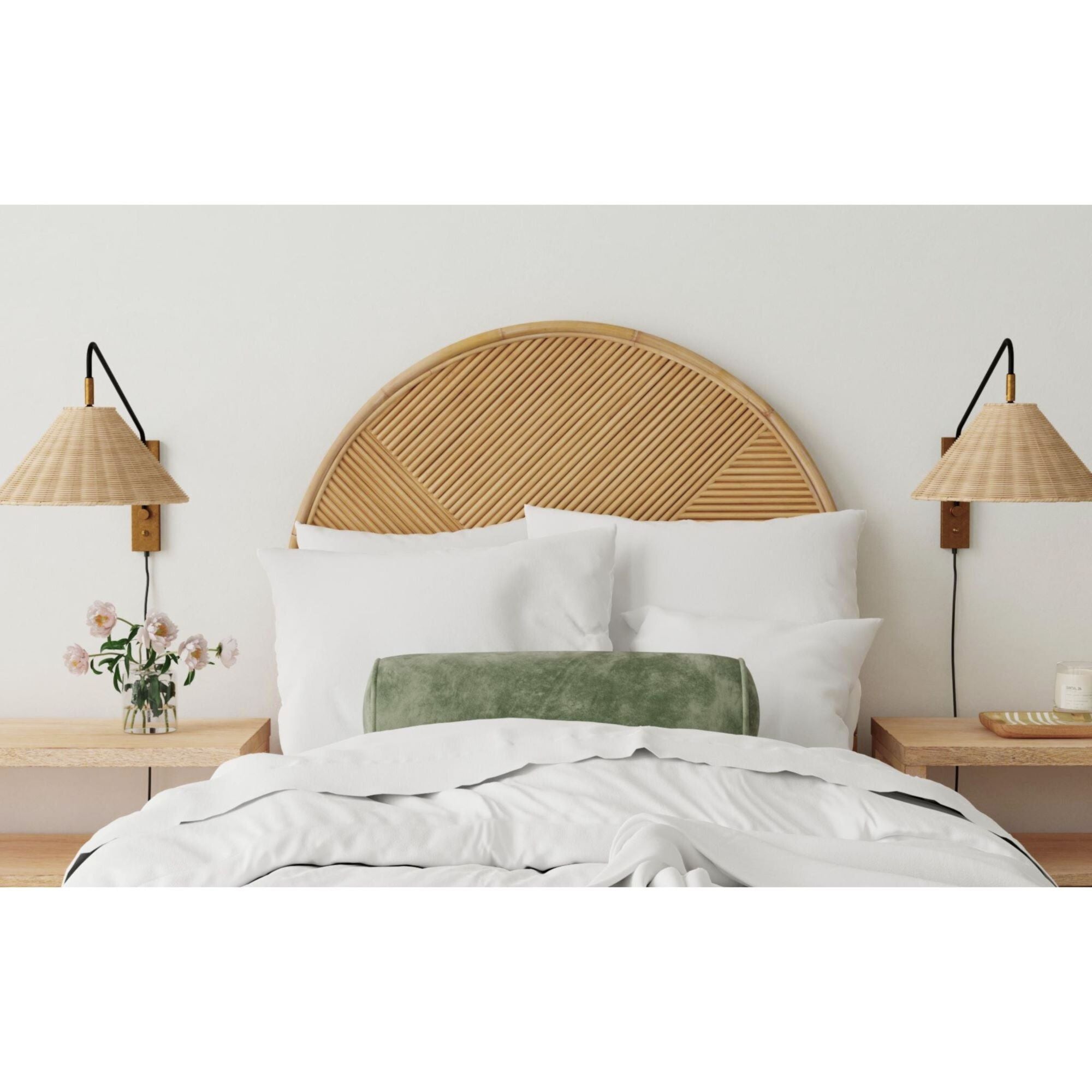 Indigo Road by Egypt Sherrod x East at Main Doma Rattan Ribbed Headboard
