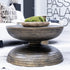 Brown Alto Textured Metal Coffee Table Glass coffee table