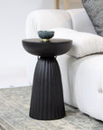Indigo Road by Egypt Sherrod x East at Main Cinched Metal Round Pedestal Accent Table