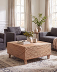 Naomi Square Handwoven Abaca Coffee Table