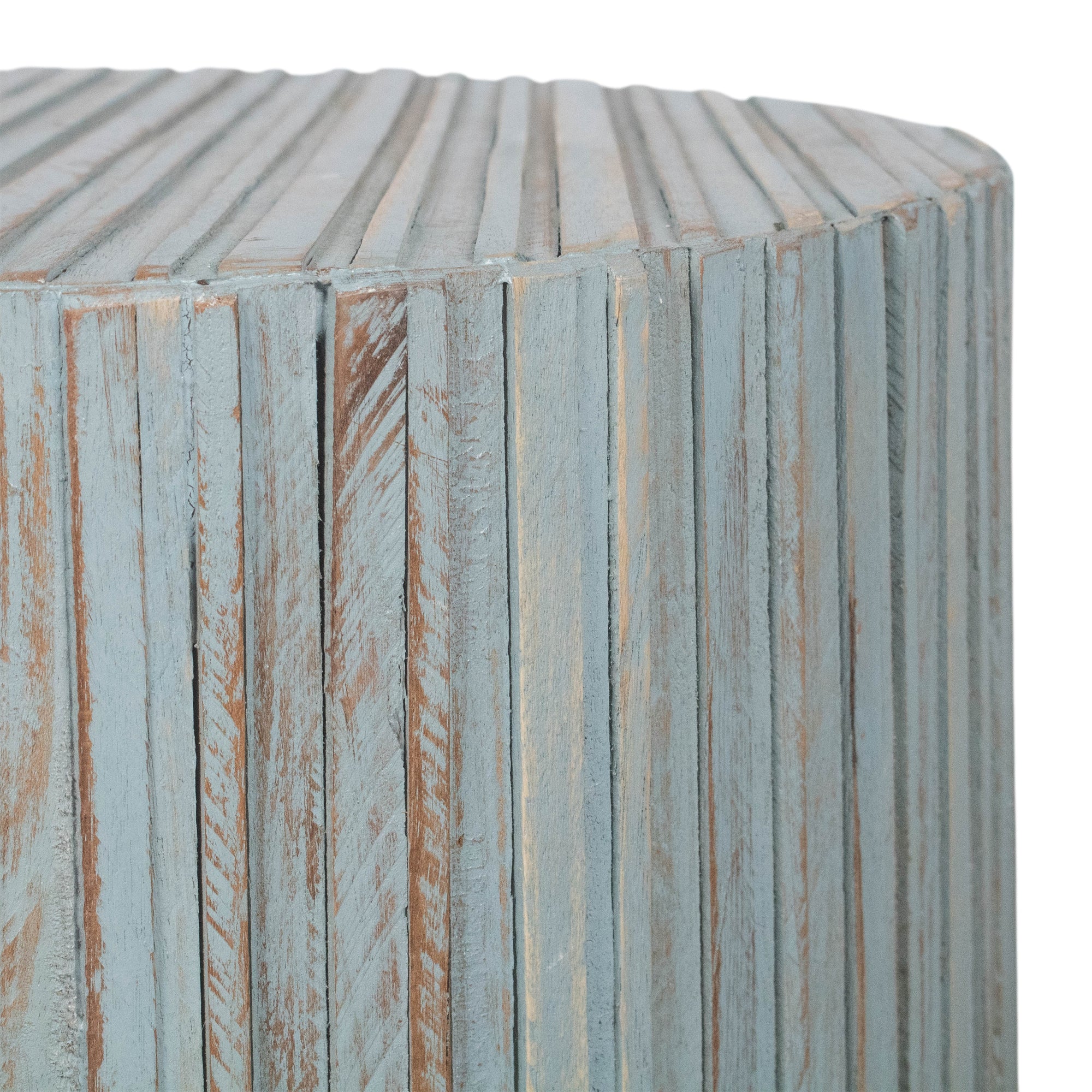 Monroe Round Teak Wood End Table