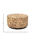 Mila Round Coconut Coffee Table