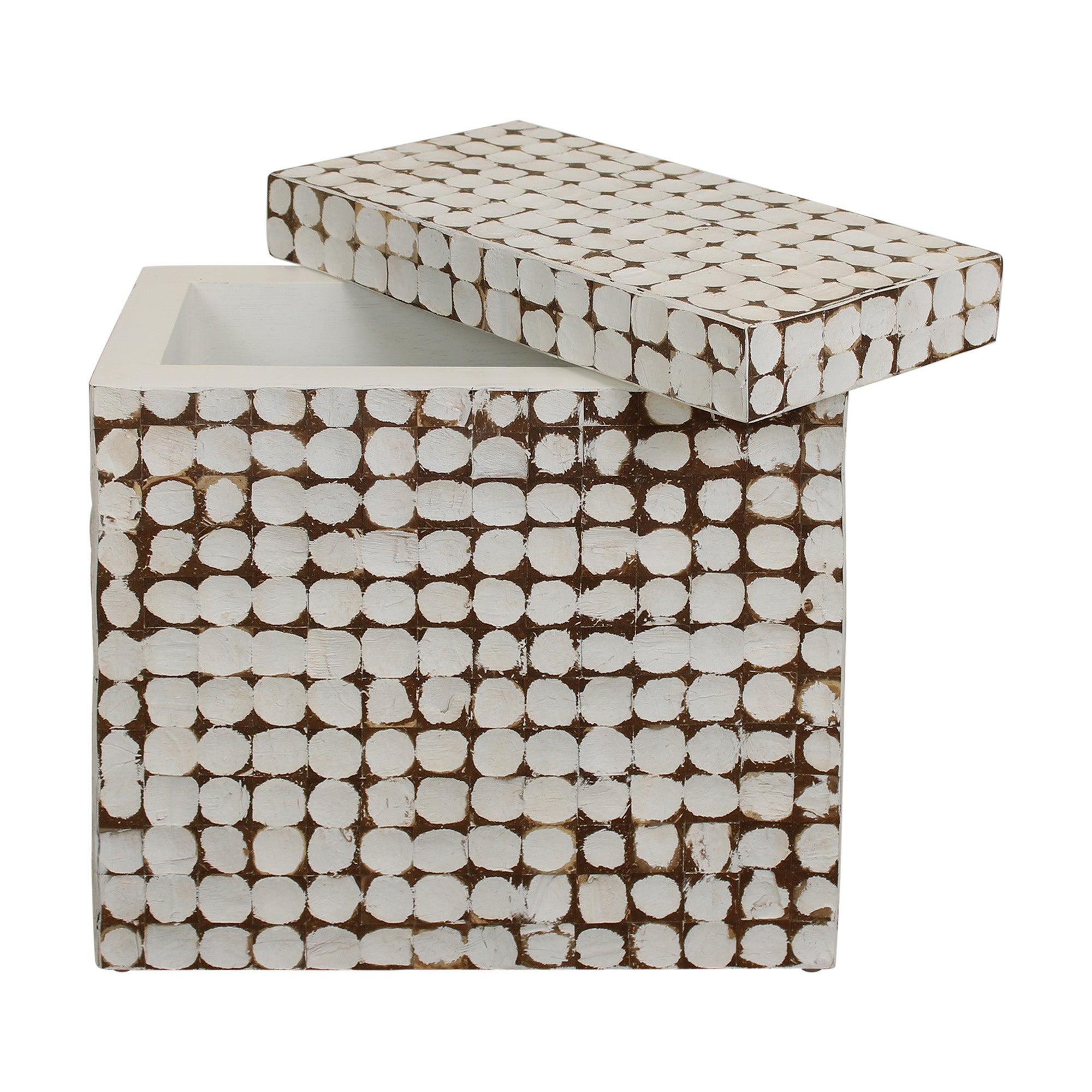 Juliette Coconut Accent Table with Storage – East at Main