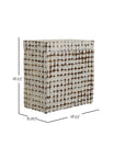 Juliette Coconut Accent Table with Storage