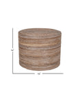 Cameron Rattan Stool Solid Wood ottomans + stools