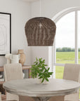 Indigo Road by Egypt Sherrod x East at Main Rattan Tulip Pendant