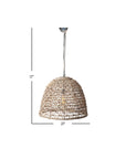 Adalina 21" Woven Rattan Pendant Light Solid Wood pendants