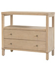 Gemma Solid Wood 2 Drawer Nightstand