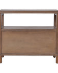 Gemma Rectangular Solid Bayur Wood 34" 2 Drawer Nightstand