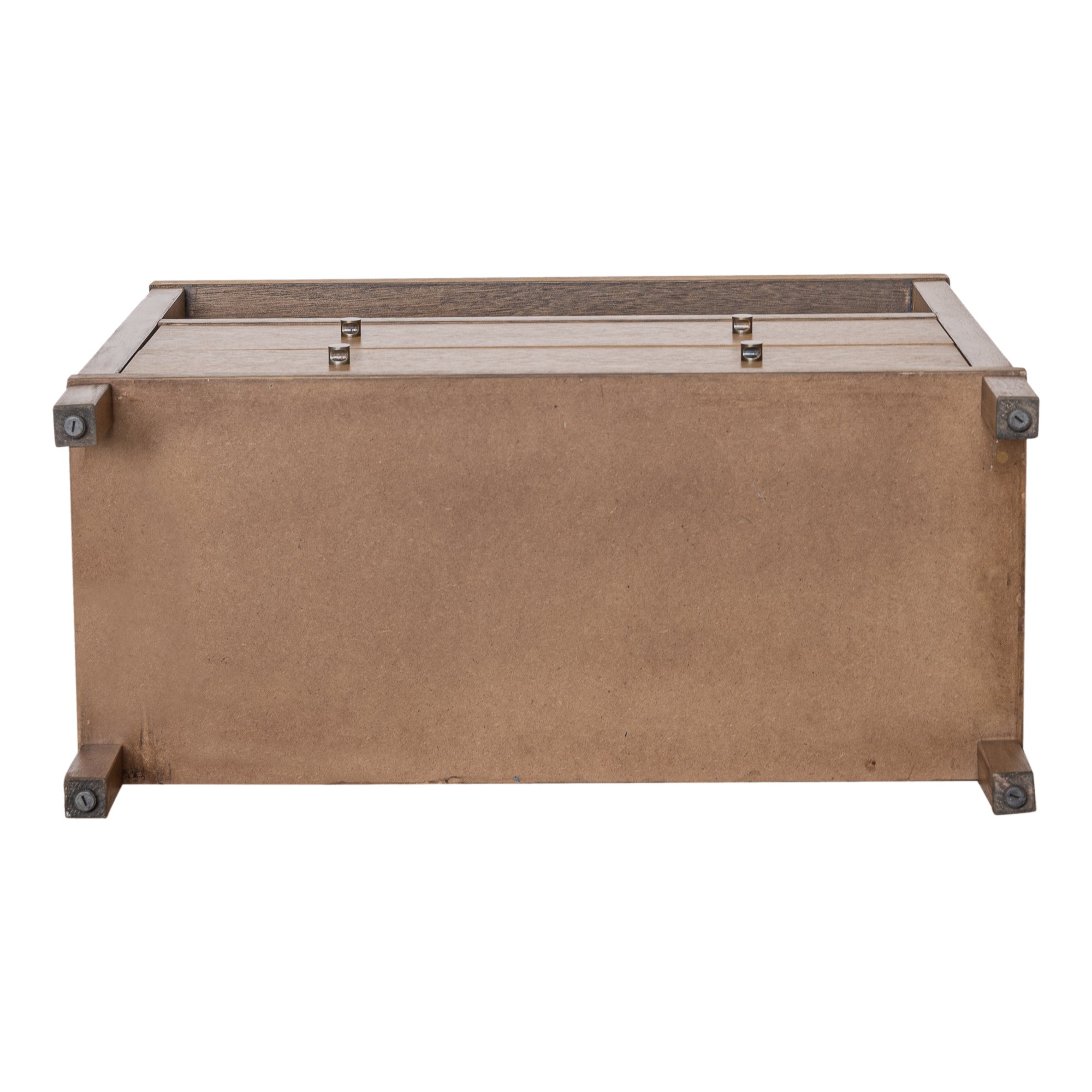 Gemma Rectangular Solid Bayur Wood 34&quot; 2 Drawer Nightstand