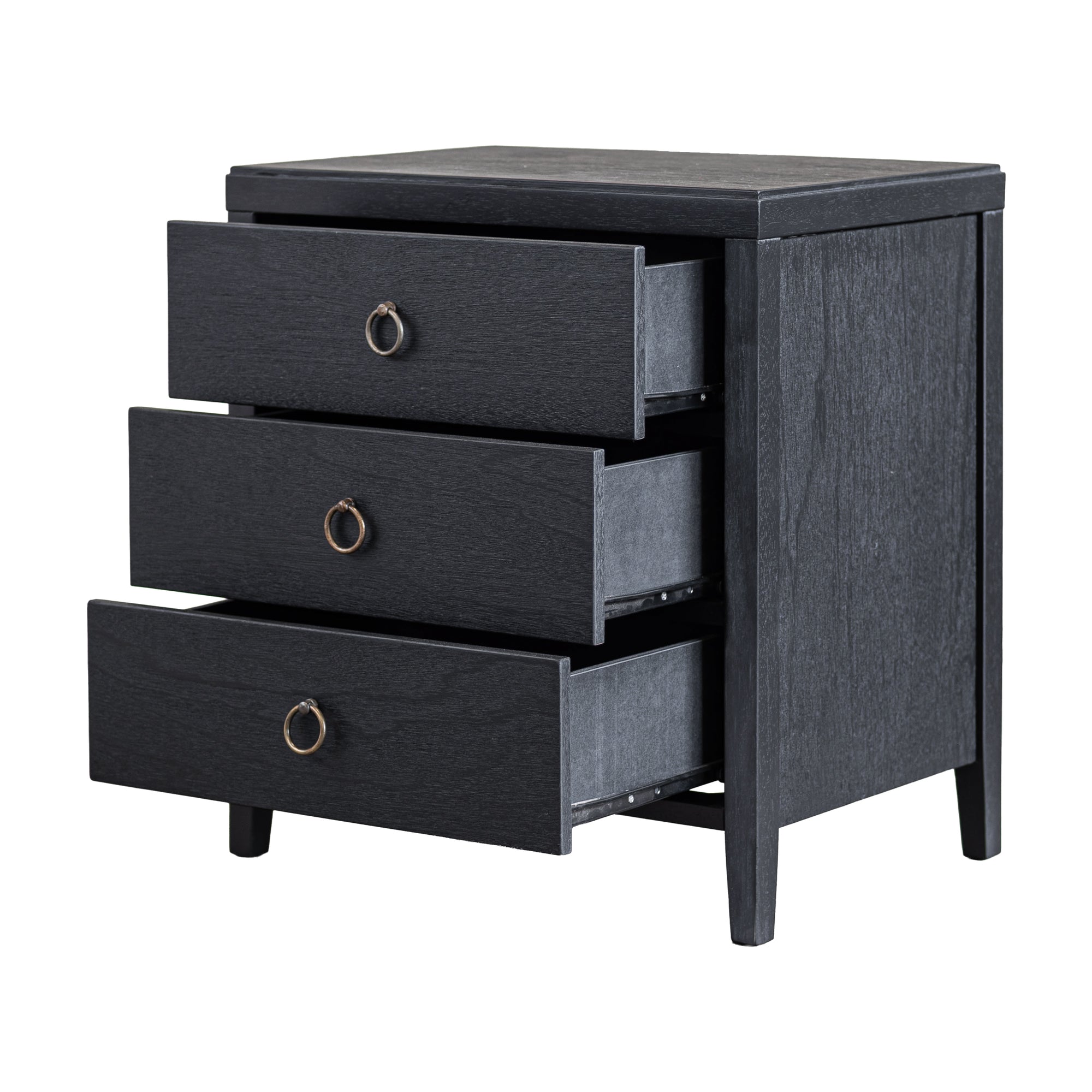 Haven 3 Drawer Nightstand Solid Wood nightstand