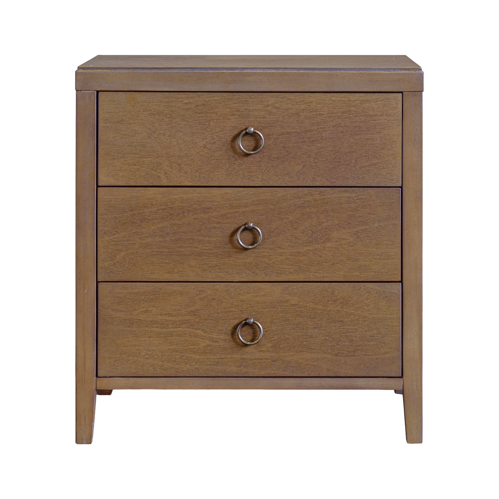 Haven 3 Drawer Nightstand Bayur wood, alternate view
