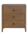 Haven 3 Drawer Nightstand Bayur wood, alternate view