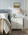White Haven 3 Drawer Nightstand Bayur Wood nightstand
