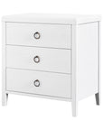 Black Haven 3 Drawer Nightstand Solid Wood nightstand