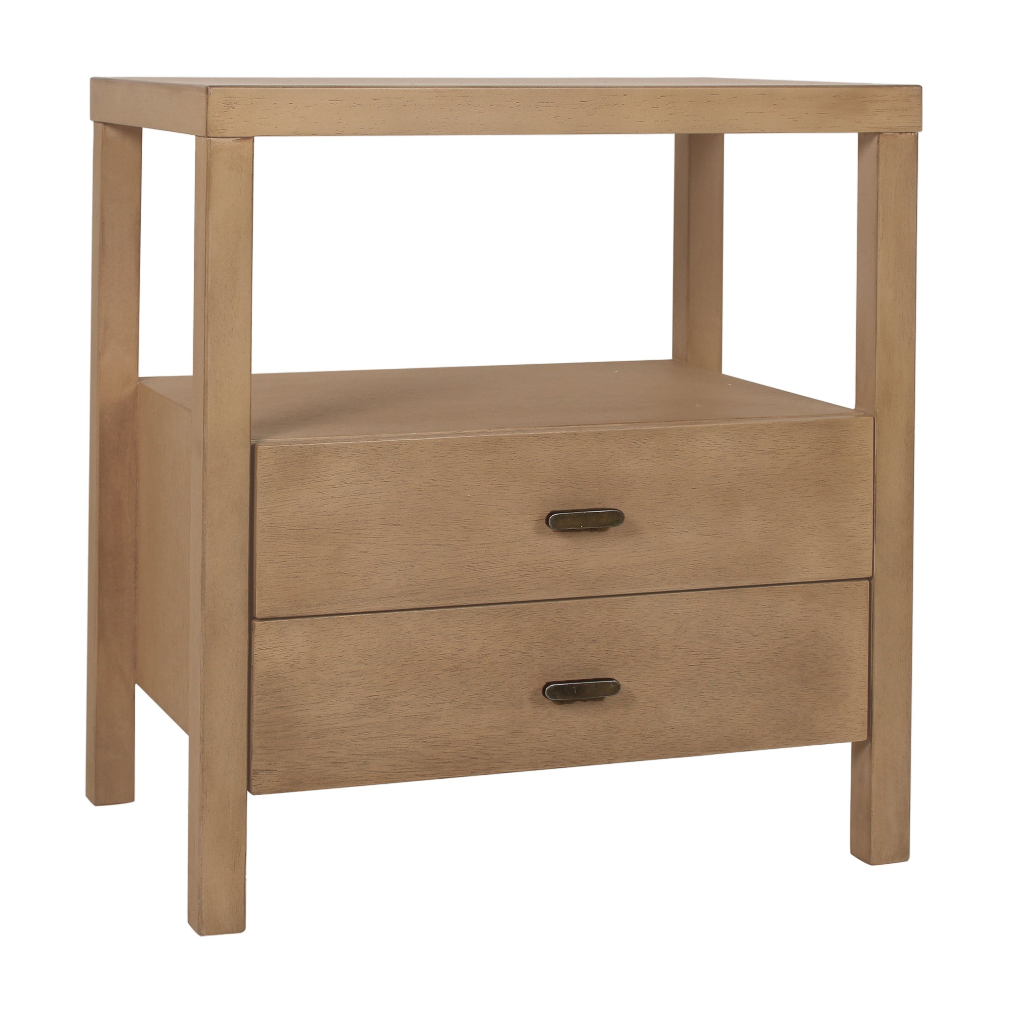 Wind Wood 2 Drawer Nightstand