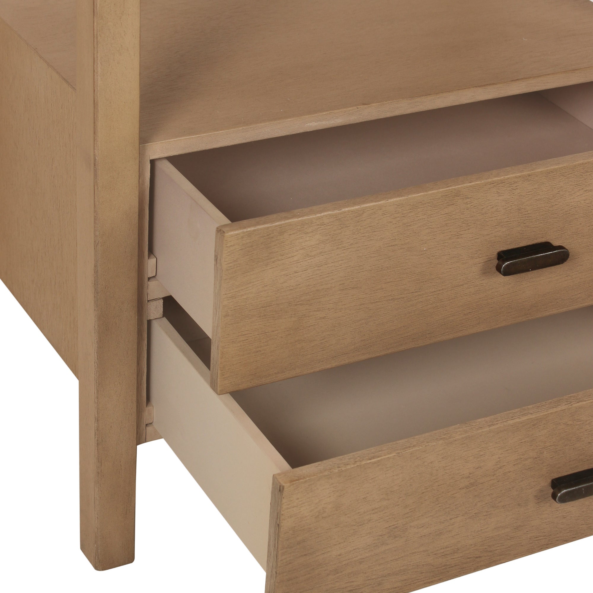Wind Wood 2 Drawer Nightstand