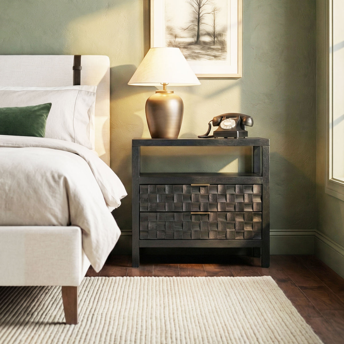 Marlow Mosaic Drawer Nightstand