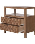 Marlow Mosaic Drawer Nightstand Solid Wood nightstand