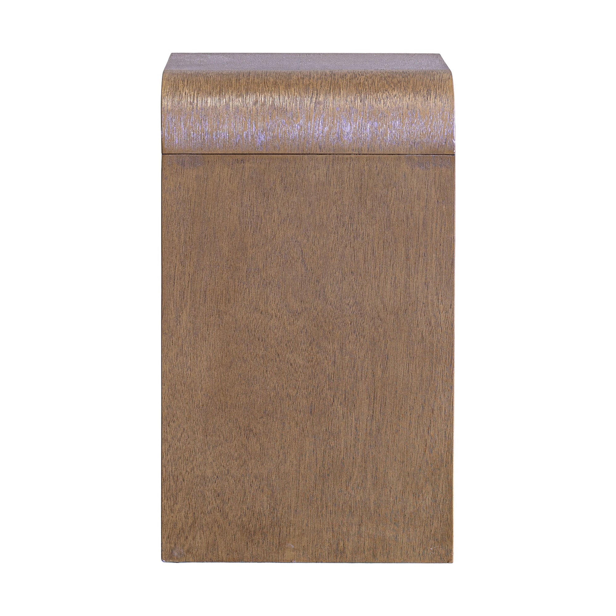 Arlo Bayur Wood 1-Drawer 18" Curved Edge Nightstand Solid Wood nightstand