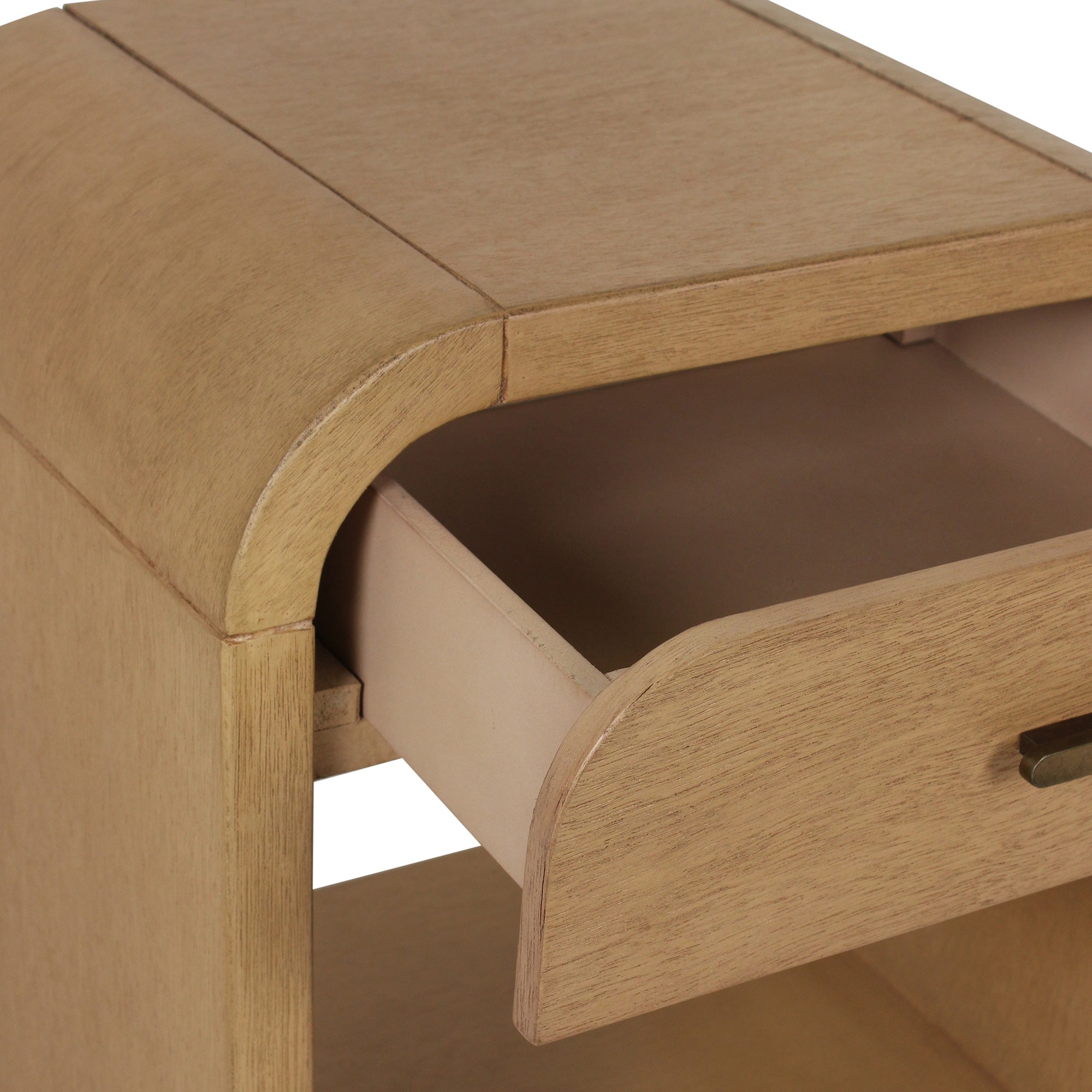Arlo 1 Drawer Curved Nightstand