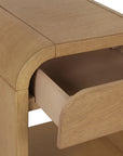 Arlo 1 Drawer Curved Nightstand