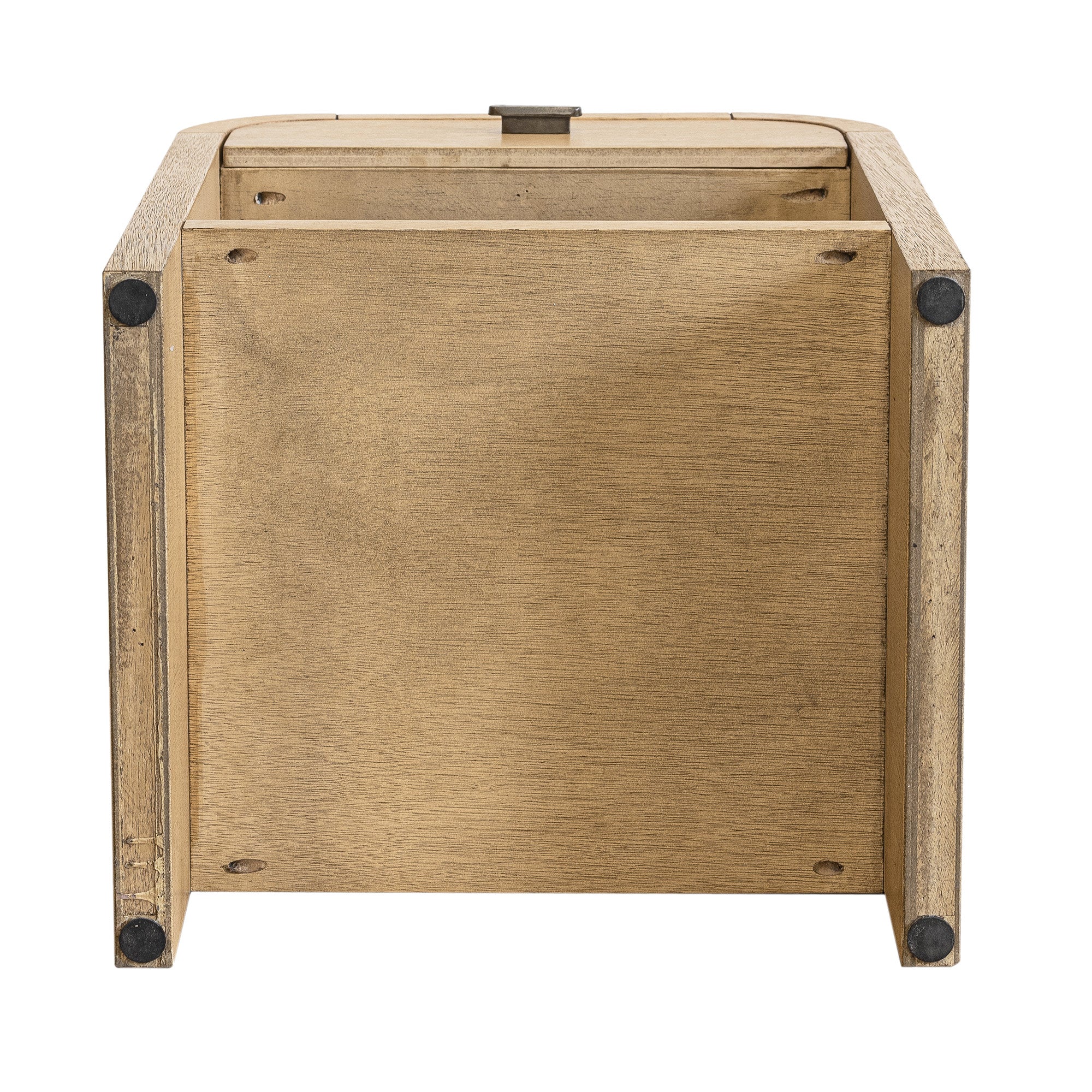 Arlo Bayur Wood 1-Drawer 18&quot; Curved Edge Nightstand