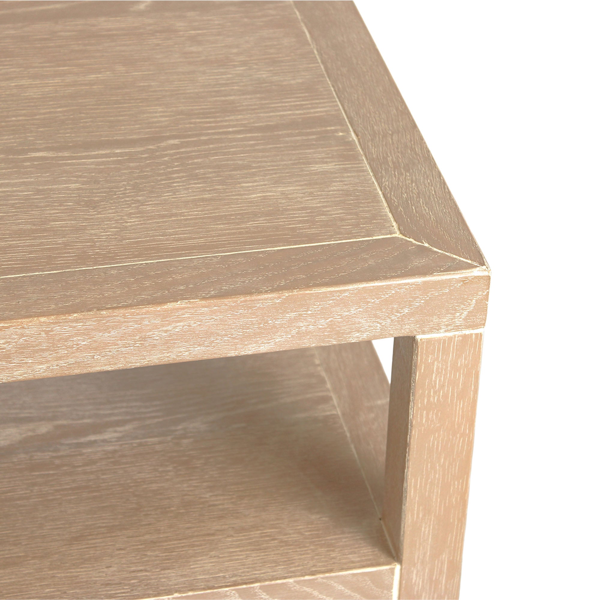 Callan 2 Drawer Nightstand with Shelf Bayur wood, alternate view