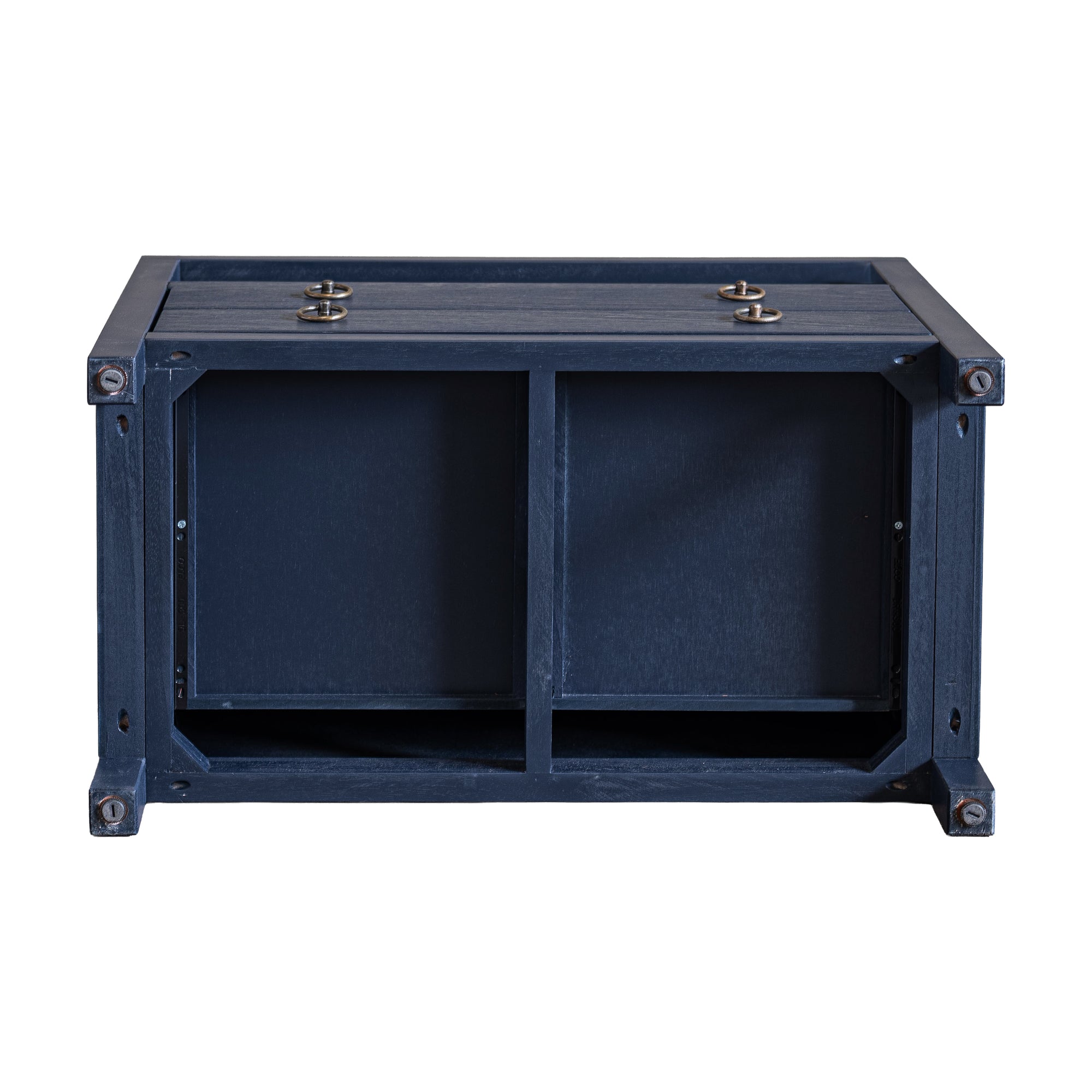 Callan 2 Drawer Nightstand with Shelf Solid Wood nightstand