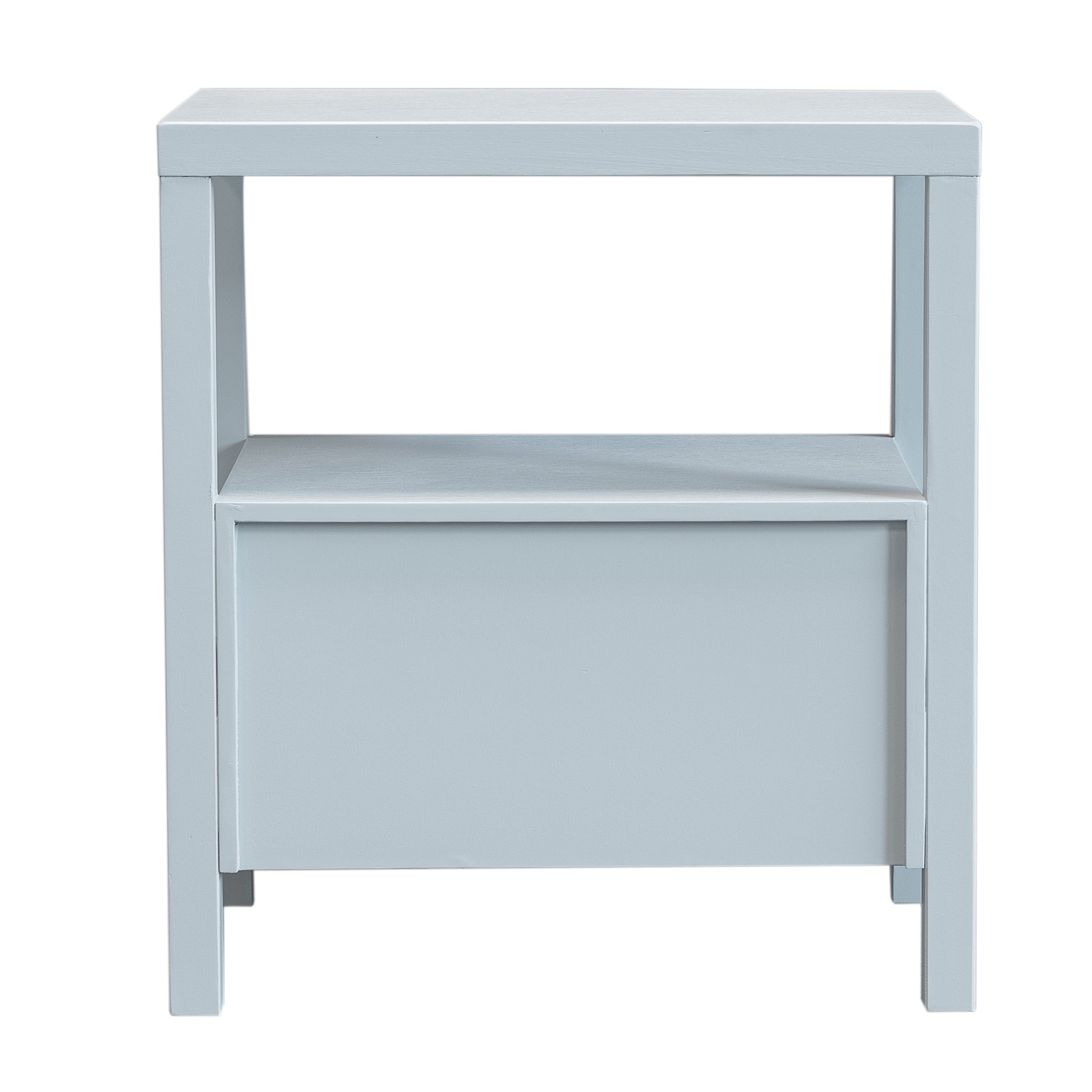 Rowan Cane Door Nightstand with Shelf Solid Wood nightstand