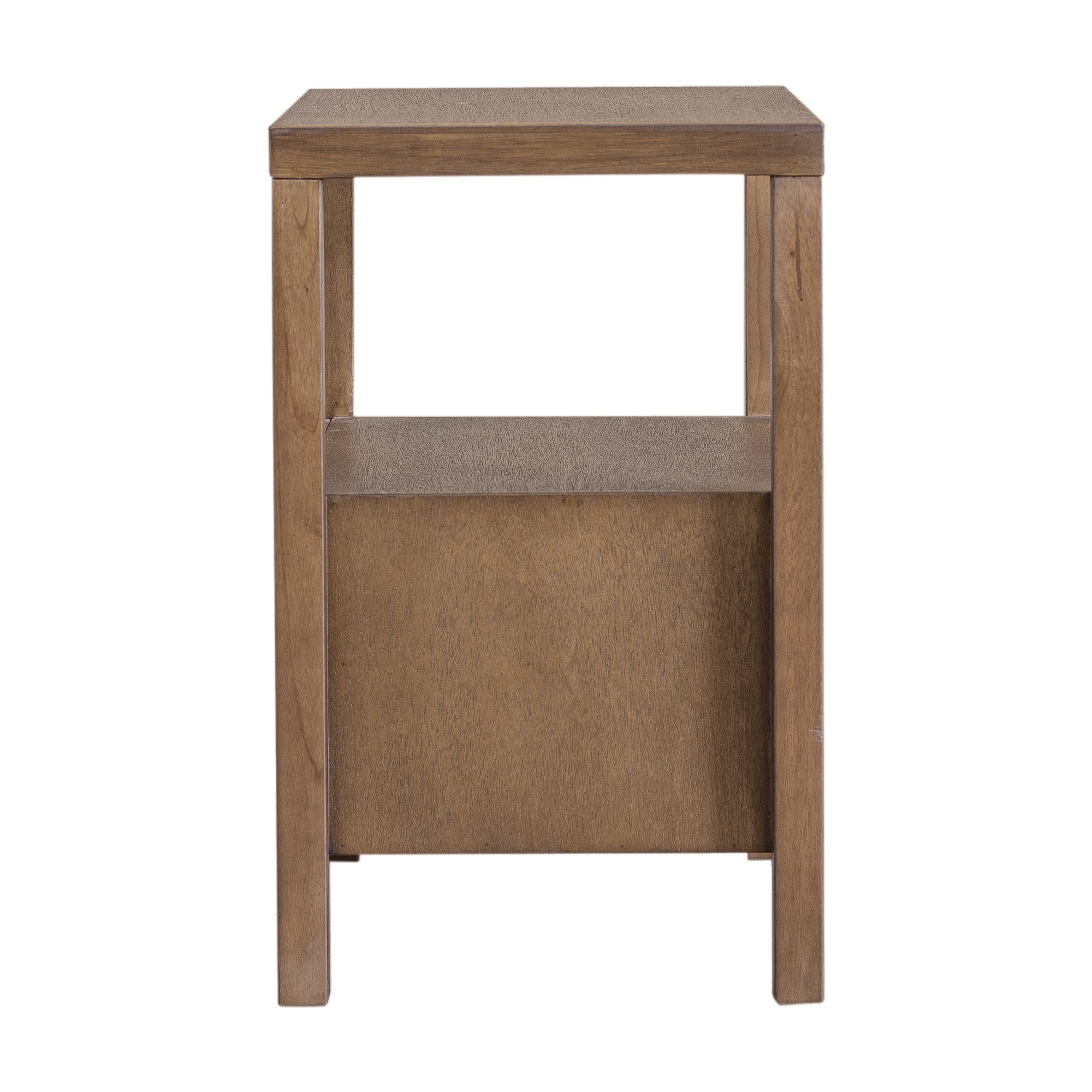 Rowan Cane Door Nightstand with Shelf Solid Wood nightstand