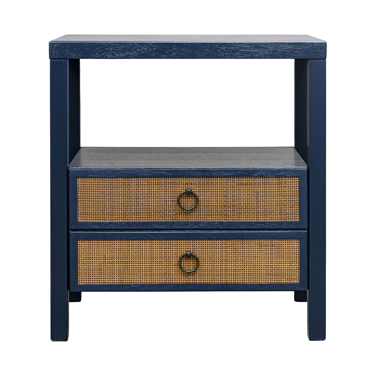 Rowan Cane Door Nightstand with Shelf