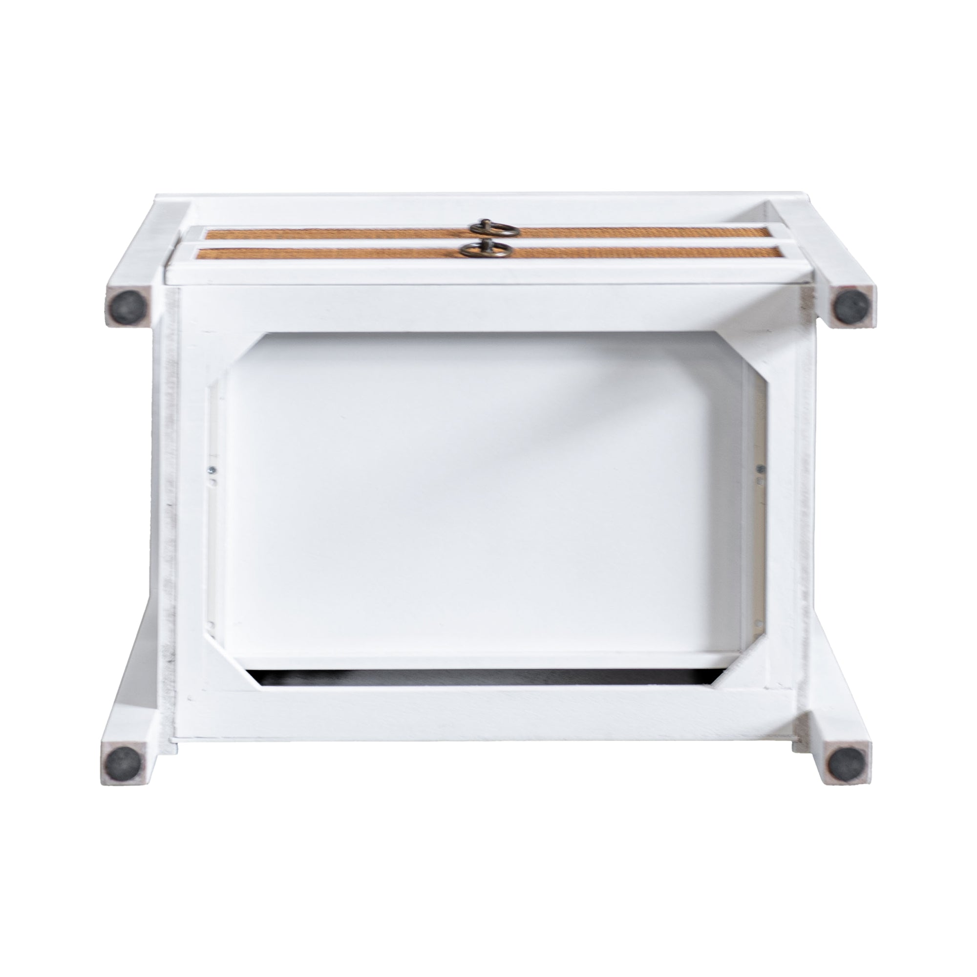 Rowan Cane Door Nightstand with Shelf Solid Wood nightstand