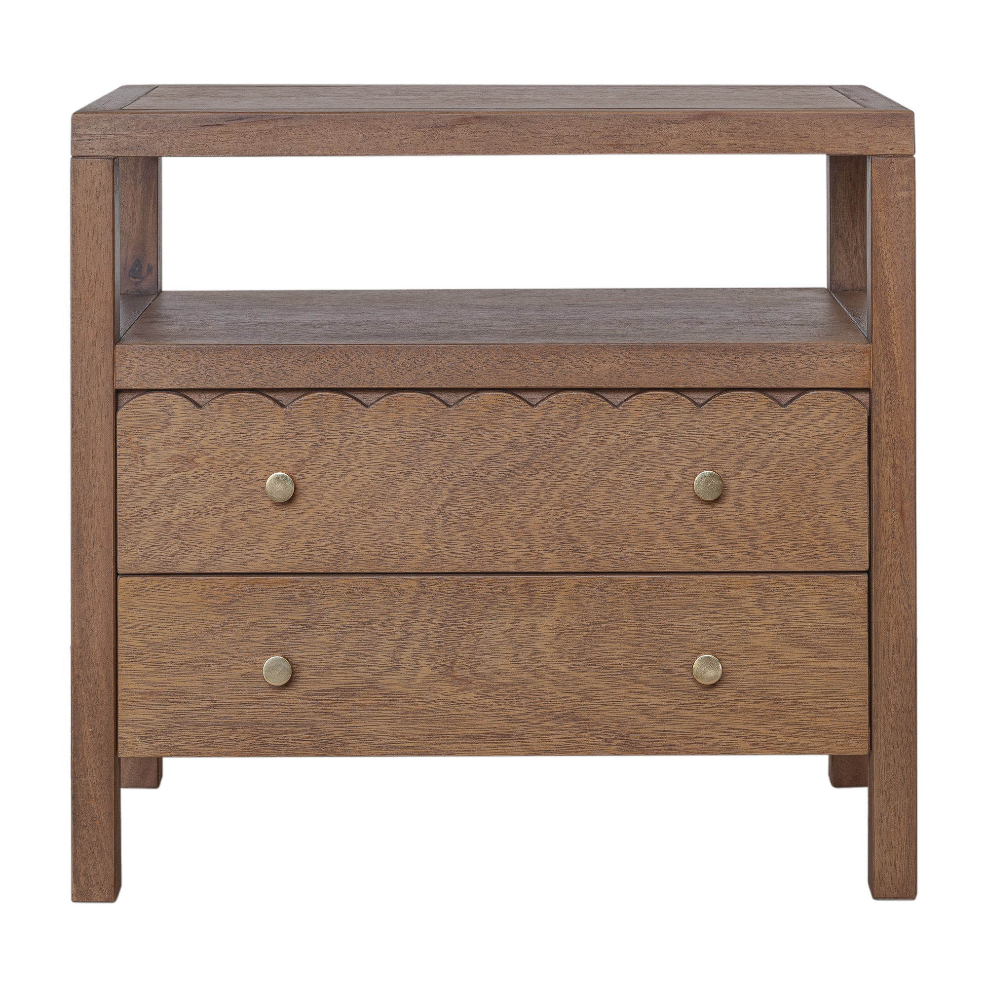 Morrowind Scallop Nightstand Solid Wood nightstand