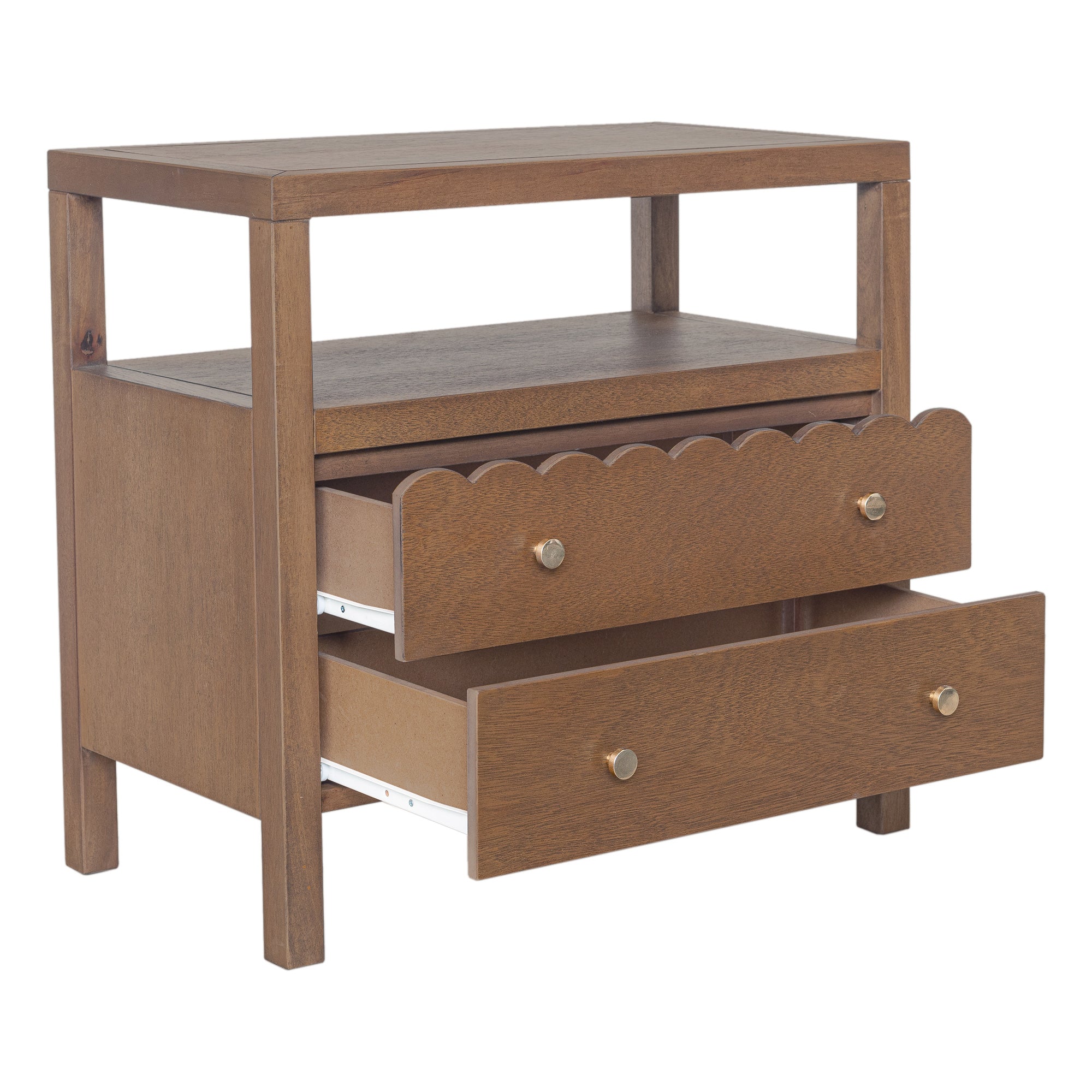 Morrowind Scallop Nightstand Solid Wood nightstand