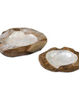 Natura Capiz Lined Bowl, Set of 2