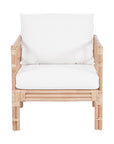 Aylin Open Square Lattice Frame Rattan Occasional Chair