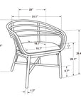 Indigo Road by Egypt Sherrod x East at Main Arden Rattan Occasional Chair