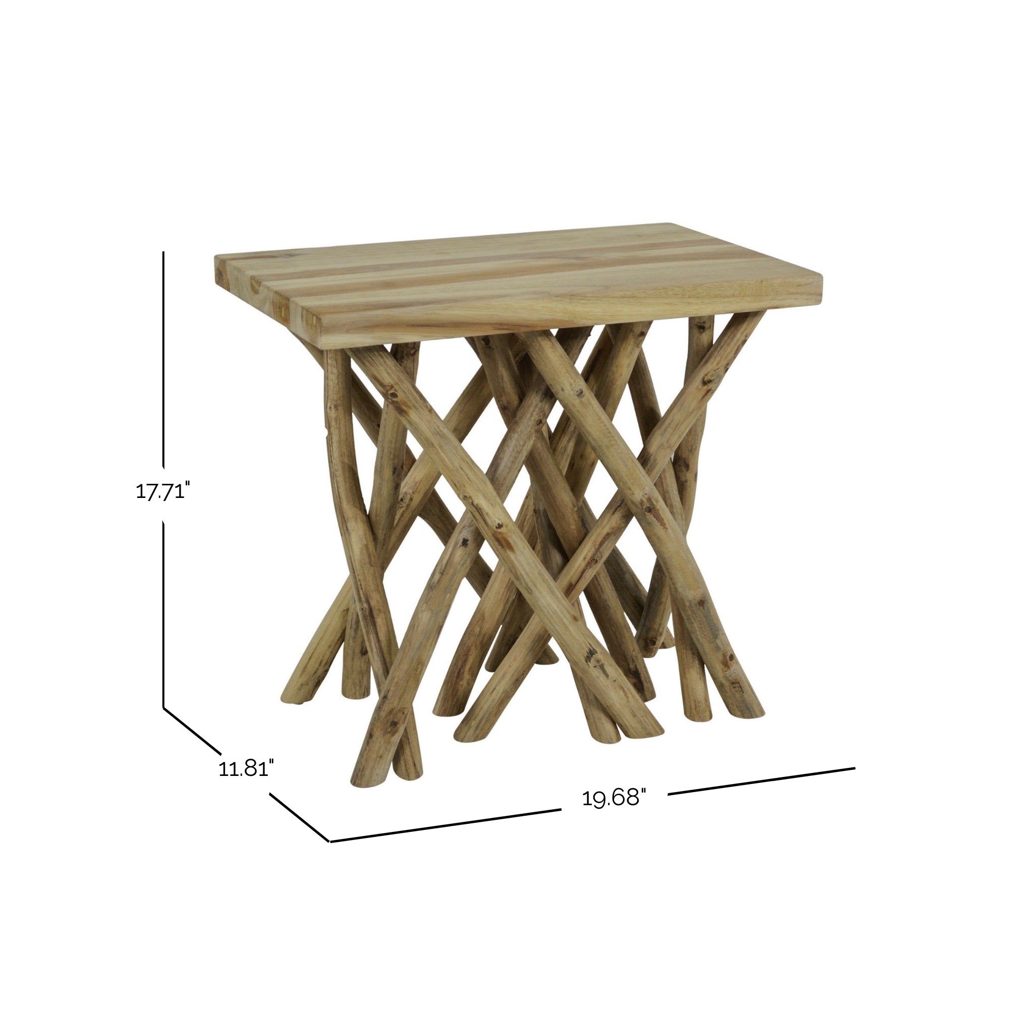 Natura Teak Branch Accent Table