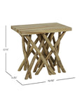 Natura Teak Branch Accent Table