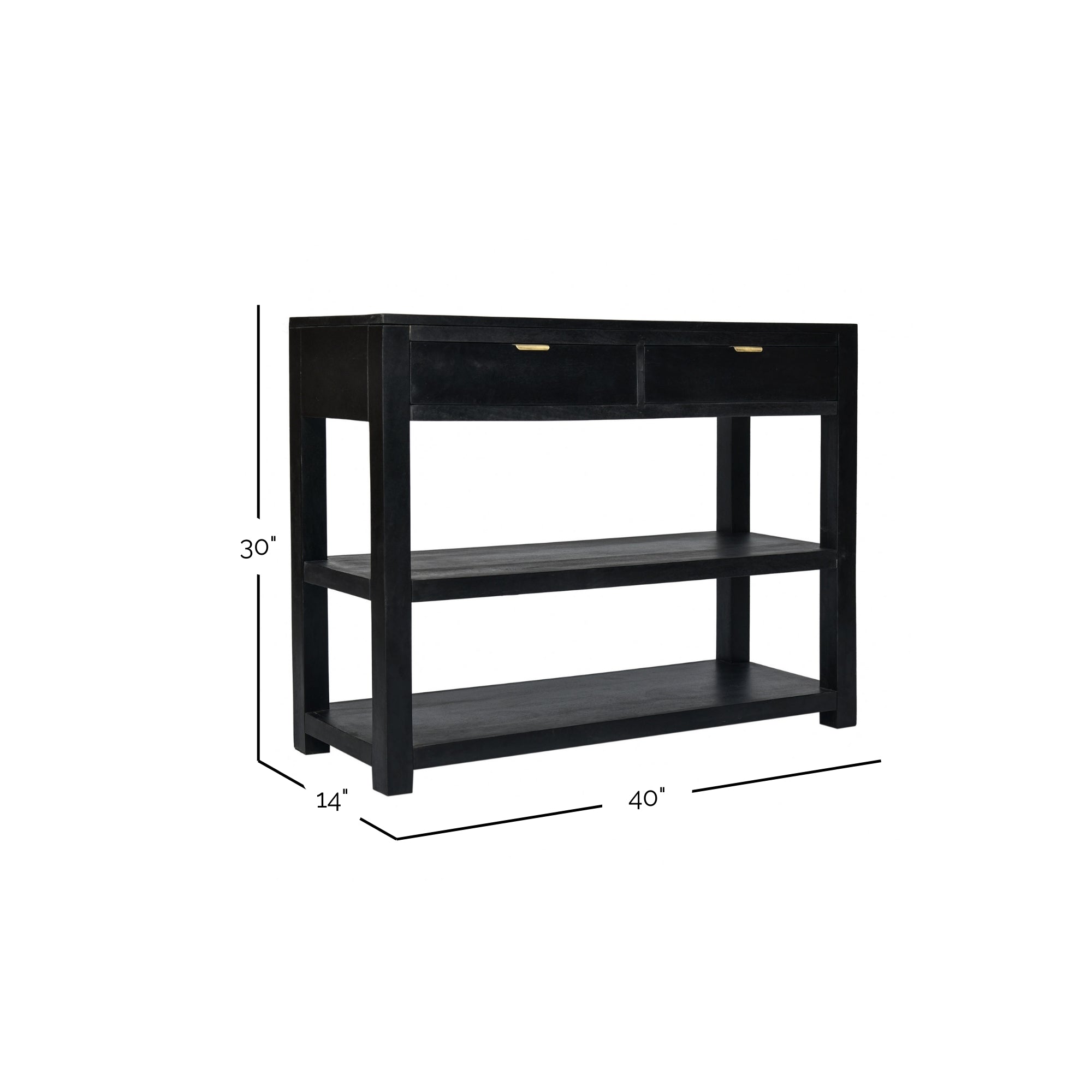 Jade 2 Drawer Solid Wood Console Table Solid Wood console table