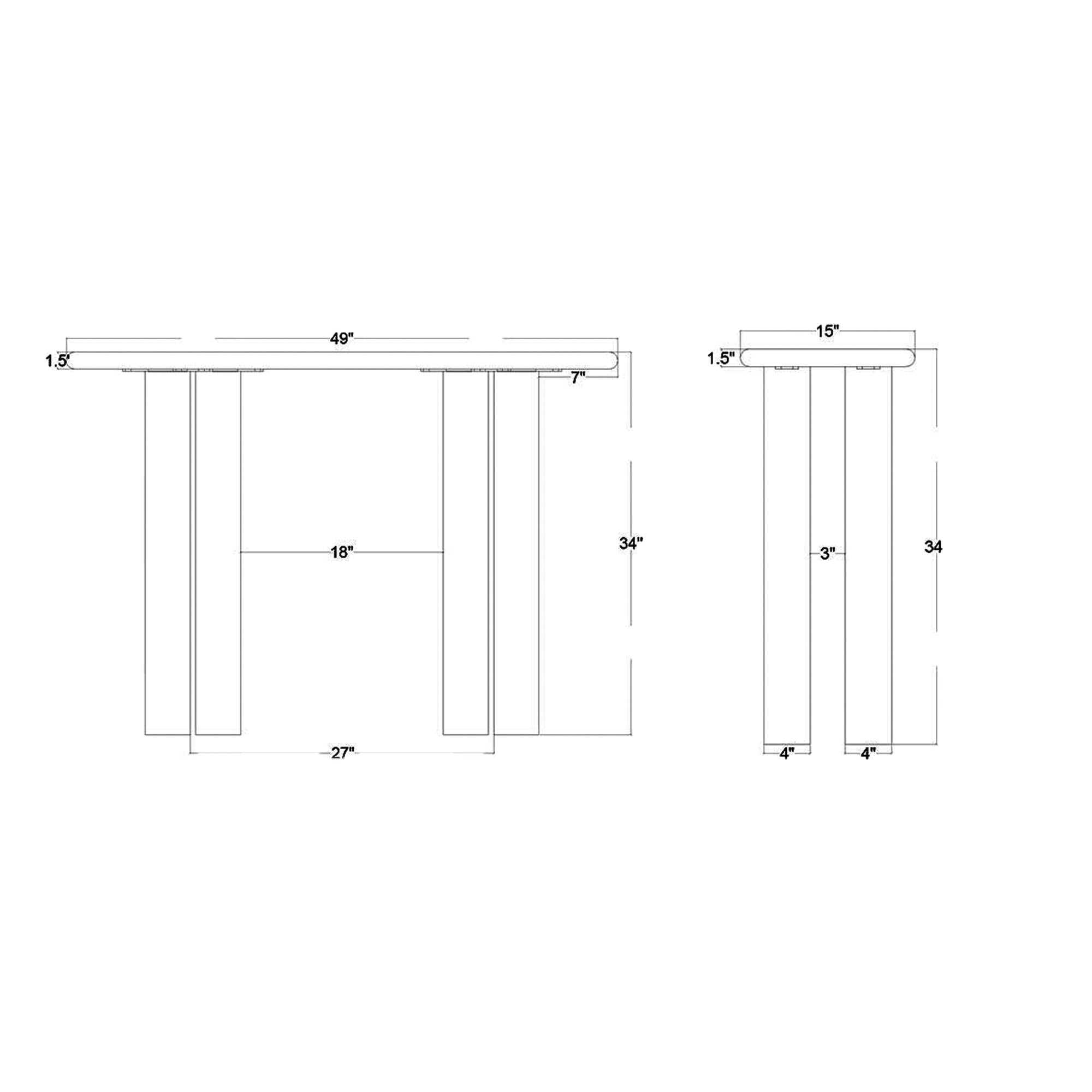 Indigo Road by Egypt Sherrod x East at Main Felix Four Column Console Table