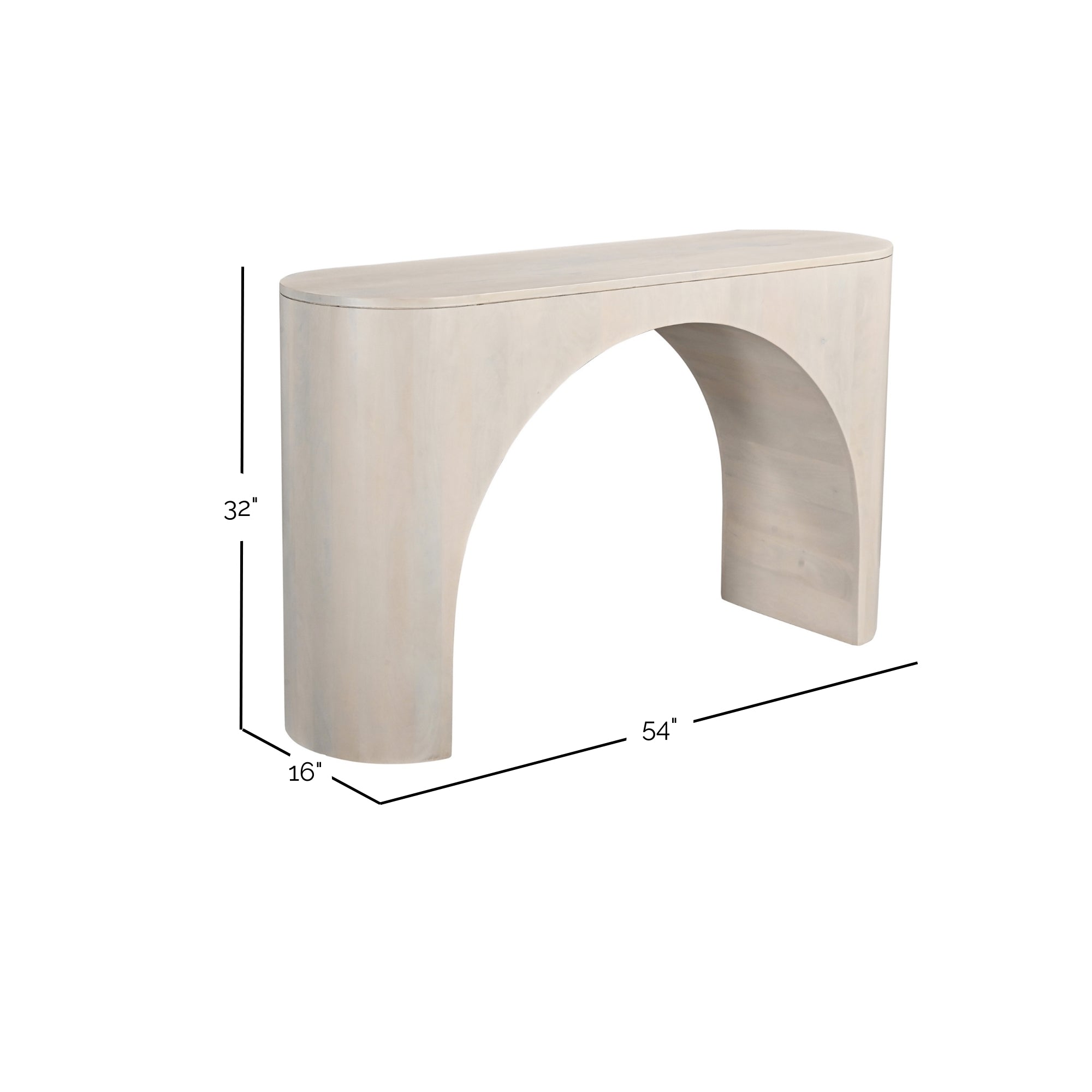 Indigo Road by Egypt Sherrod x East at Main Celeste 54&quot;W Arch Console Table