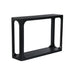 Black Addison Mango Wood 47" Storage Console Table Mango Wood console table