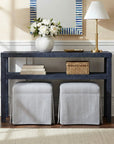 Gia Raffia Wrapped Console Table, 47"