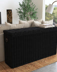 Indigo Road by Egypt Sherrod x East at Main Kubu Woven Storage Console