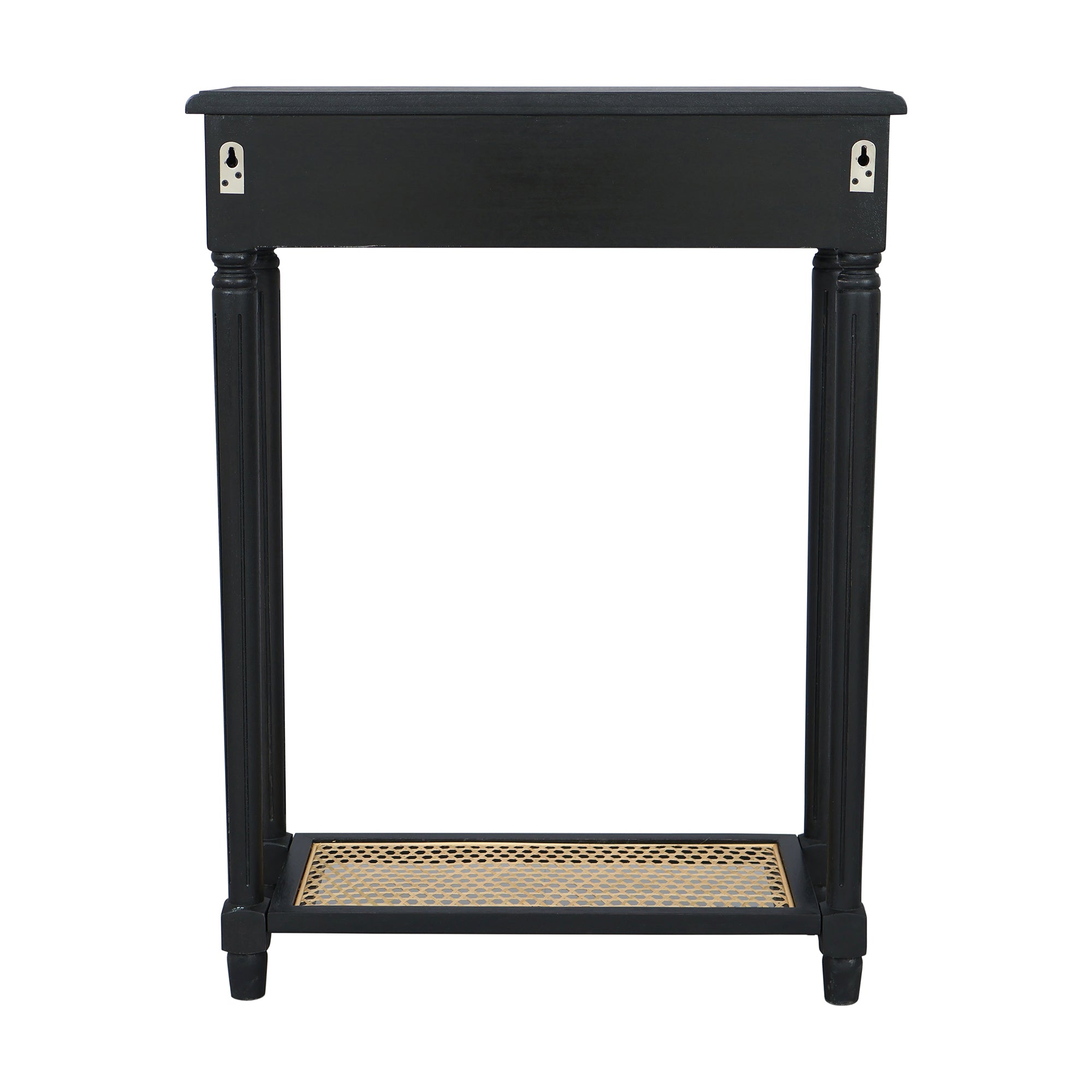 PADMA HOUSE Consoletafel met 2 laden, kleine salontafel met legplanken, entreetafel haltafel voor woonkamer, kantoor 90 x 35 x 76,5 cm (blauw