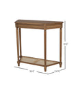 Hazel Demilune Console Table