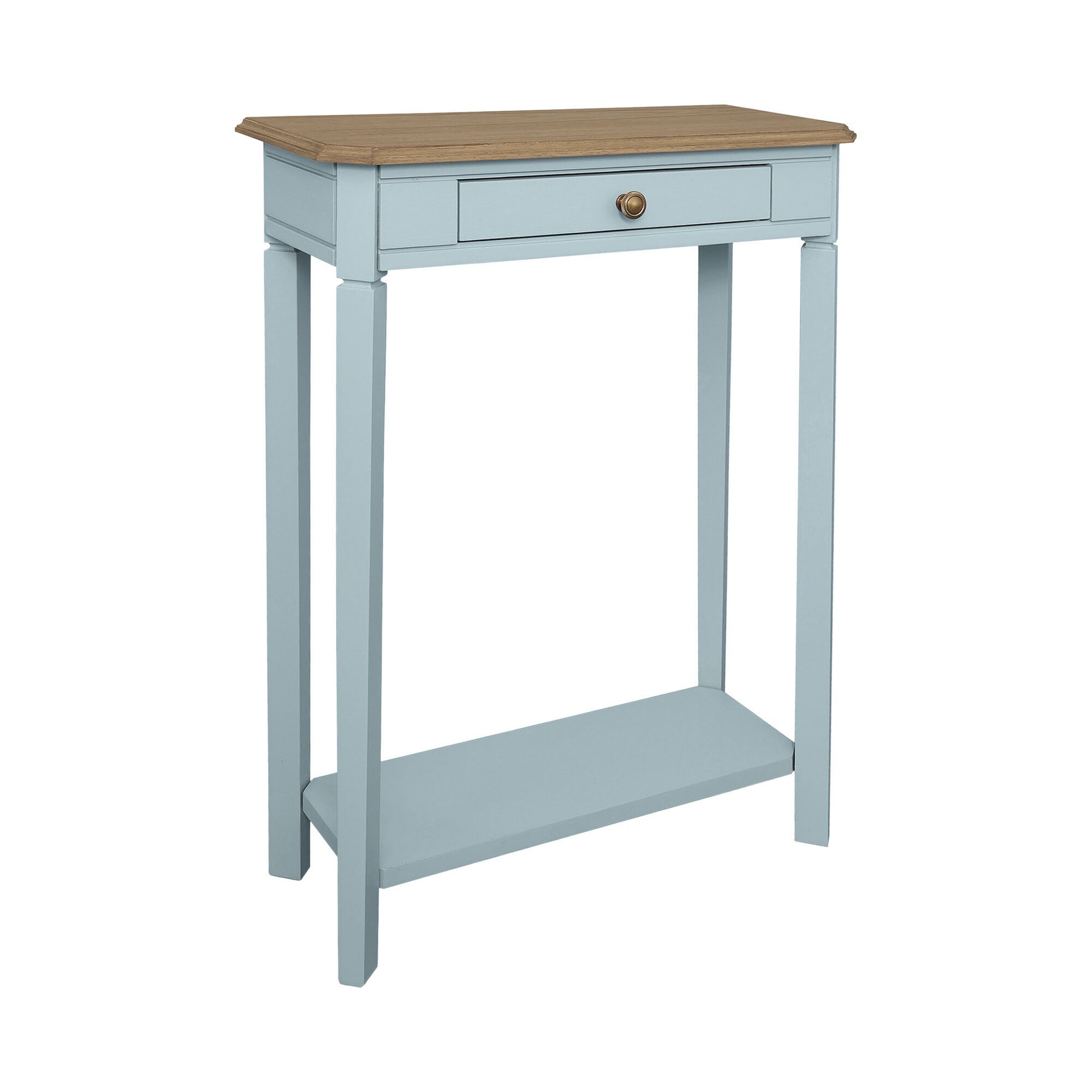 Charlotte Bayur Wood 24" Console Table with Storage Drawer Solid Wood console table